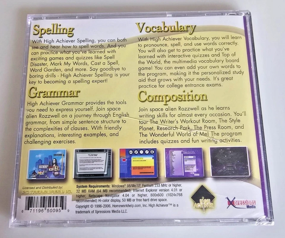 Perfect Writing Skills: 4 Complete Titles! High Achiever Series, PC CD-ROM, 2006 - Image 2 of 2