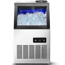 120lb/24h Commercial Ice Machine Bar Restaurant Built-in/Freestand Cube Maker