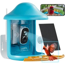 Smart Bird Feeder with Camera, Wild Bird Watching Camera with AI Identify-Auto &