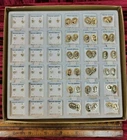 NOS Vintage 36x Piece Costume Jewelry Earrings Stock Retail Counter Display NIB