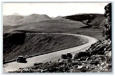 c1950's Turner Curves Trail Ridge Road Cars Sanborn RPPC Photo Vintage Postcard