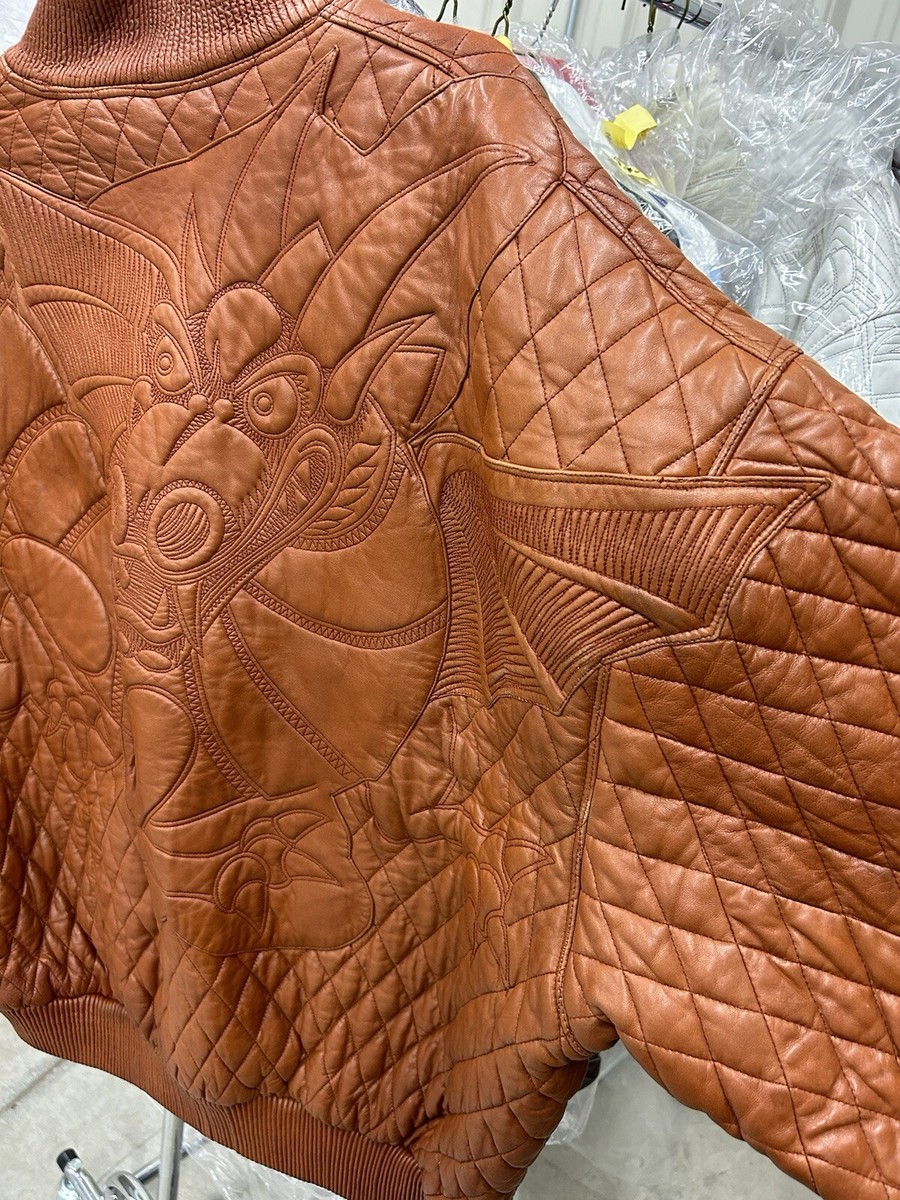 ジャケット・アウター Marc Buchanan Dragon Leather Jacket Vintage Marc Buchanan Pelle Pelle “dragon” Leather Jacket