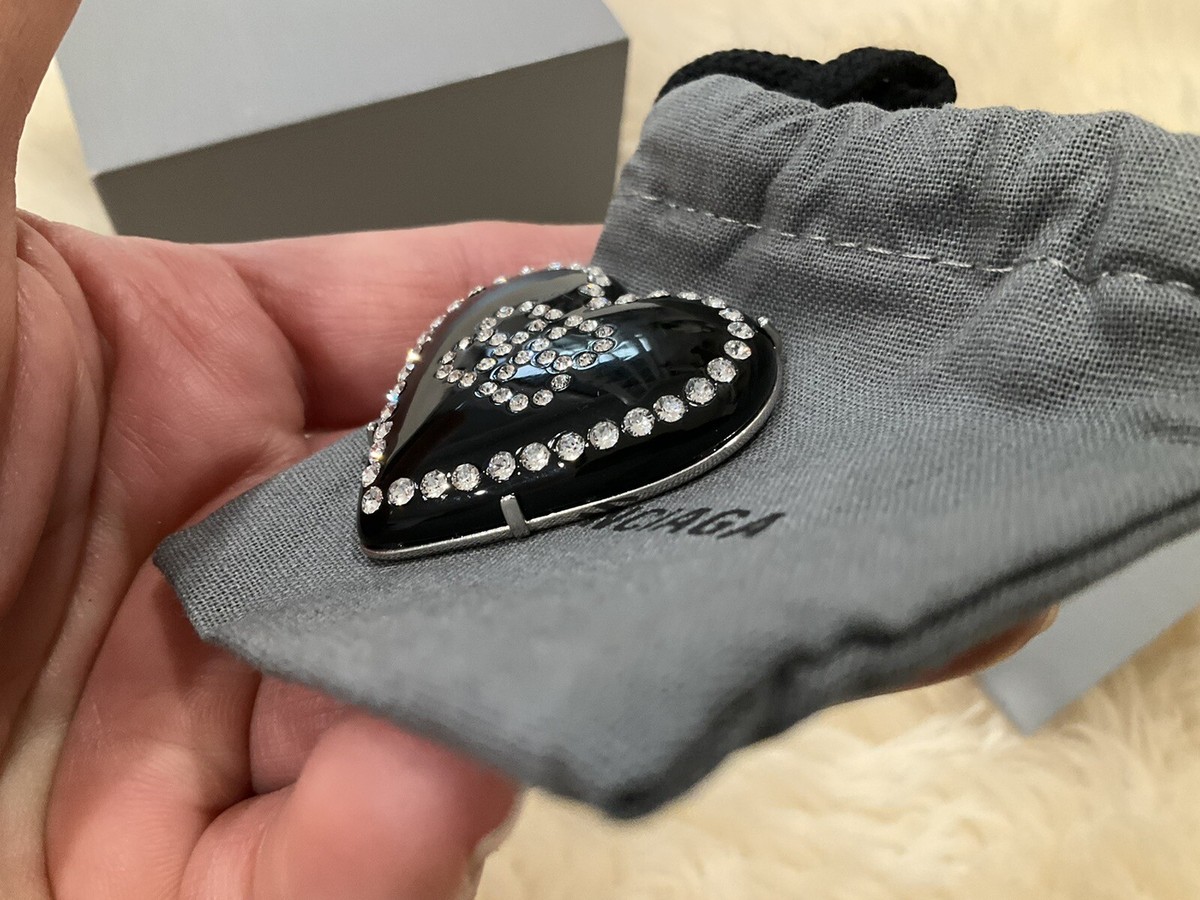 Balenciaga Earring Crush 2.0 Heart ** ONLY 1 PART** One Broken