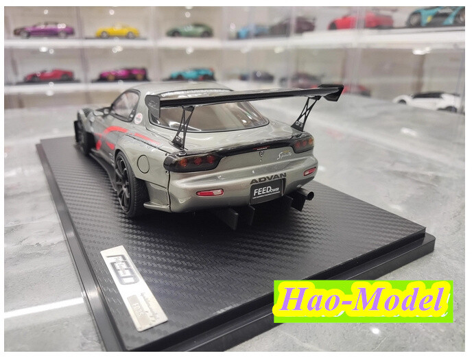 IG 1:18 Mazda RX7 GT3 FD3S FEED Afflux Resin Model Car Diecast Hobby Collection