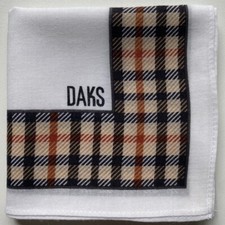 HANDKERCHIEF VINTAGE MEN'S POCKET SQUARE ART PLAIDS PLAIN COTTON 17" A-0454