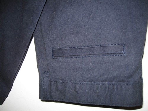 New with Tag HUSKY boys 16H TWILL PANTS Straight adjustible waist DARK NAVY blue - Picture 4 of 8