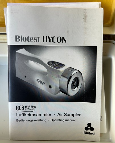 HYCON Biotest RCS High Flow Air Sampler, Remote, Case ++ 31699 *GUARANTEED* - Picture 11 of 11