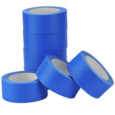  8 X Rolls-UV-Resistant-Blue-Painters-Clean-Peel-Masking Tape-50mm x 50m