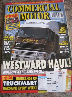 COMMERCIAL MOTOR MAGAZINE JUN 1997 USED TRUCK LEGAL BULLETIN HIGH TECH ON TOUR