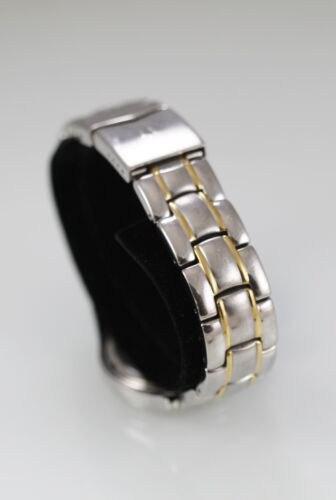 Bulova Marine Star Watch Men Silver Gold Stainless St 100m Batt Gray Date Quartz - Picture 3 of 6