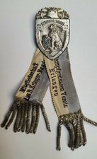 WWI WWII German Bavaria Veteran Ribbon Medal Badge Tinnie Erlangen