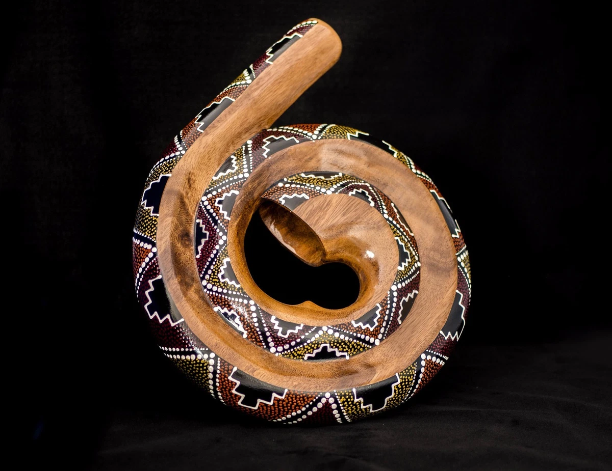 Didgeridoo Rundform Instrument Naturmaterialien Reisetasche