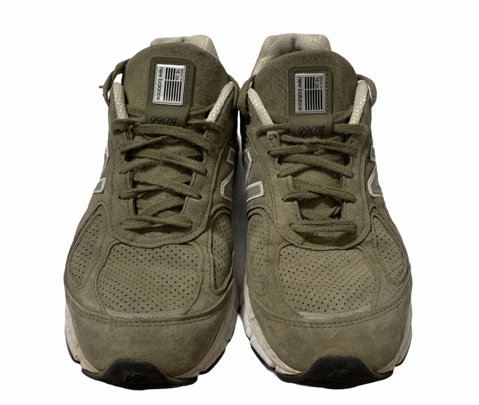 Rare New Balance 990v4 Made In USA Men’s US 9.5 UK 9 Covert Green Suede M990CG4 image 2