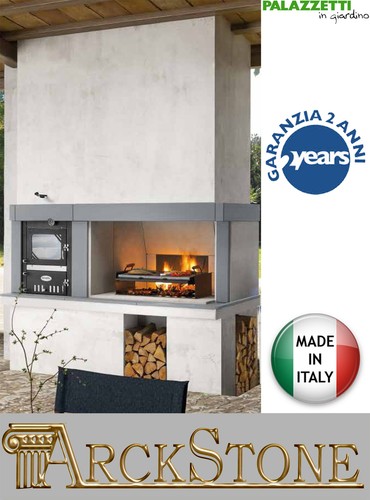 Palazzetti in Giardino Linosa Modulo Grill Forno Focolare Legna  219x101xh232 cm | eBay