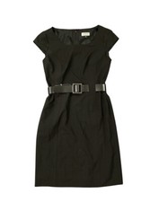 Tahari Arthur Levine black office professional dress sz 2P pencil skirt