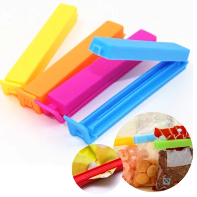 VDL Food bag Storage Clips Freezer Sealing MIXED COLOURS