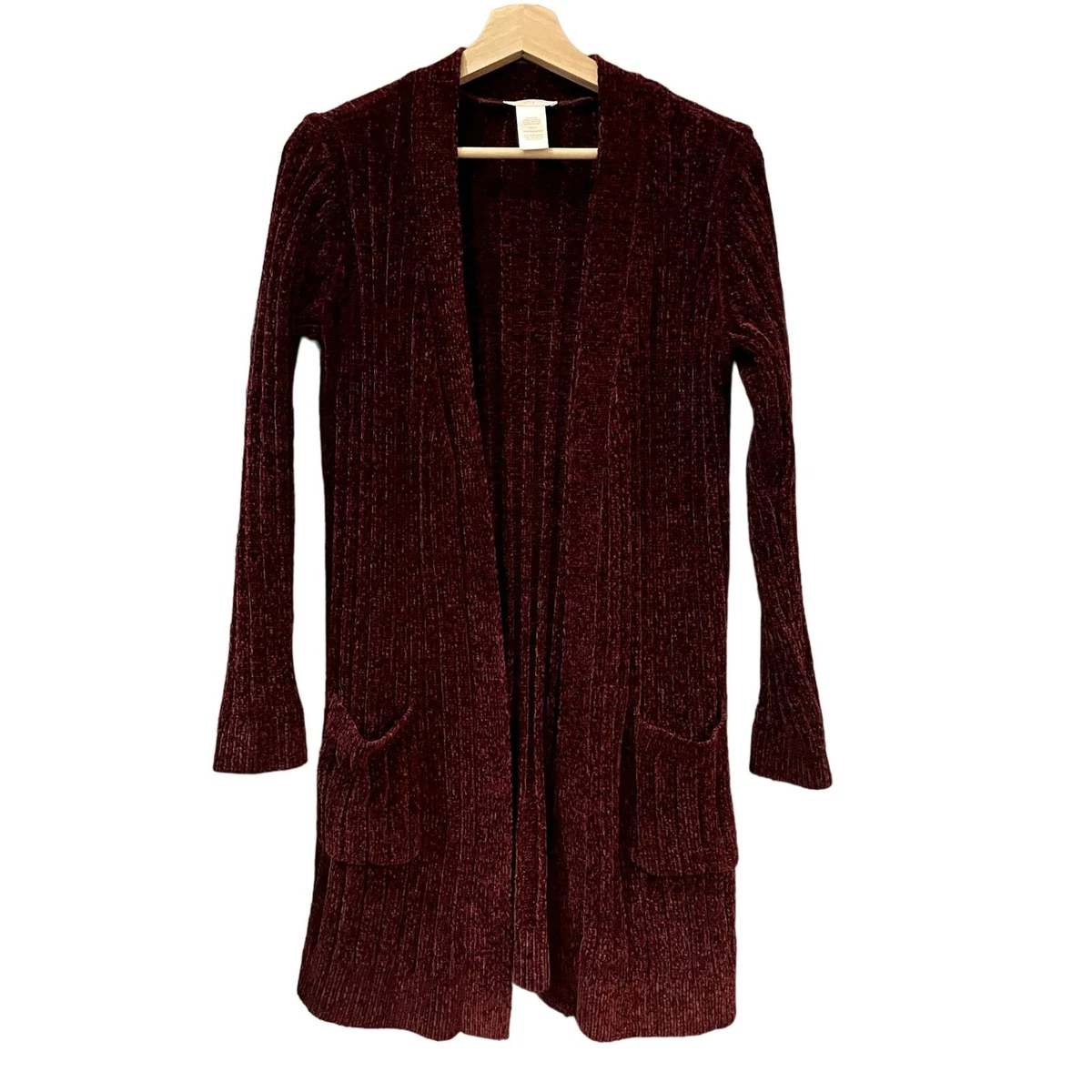 Wine color best sale cardigan