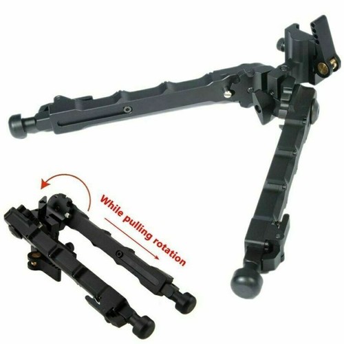 7"- 9"Aluminum V9 Adjustable Flat Spring Rifle Bipod QD Picatinny Mount Hunting - Picture 4 of 11