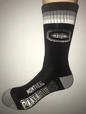 MONTREAL CANADIENS NHL HOCKEY JERSEY LOGO PLATINUM CREW LENGTH SOCKS LARGE