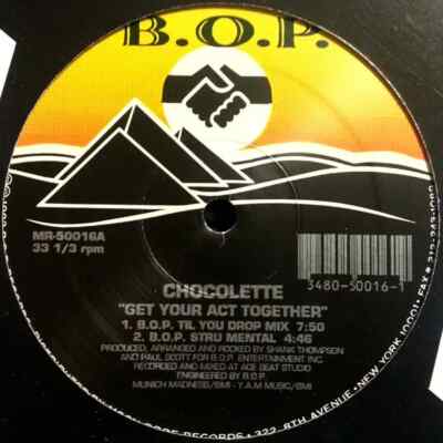 Chocolette Get Your Act Together Vinyl Single 12inch B.O.P.