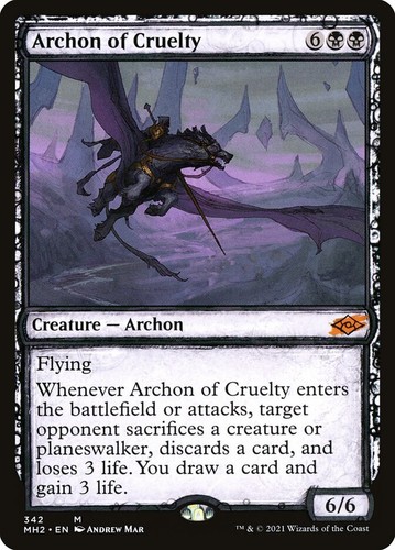 Archon of Cruelty (Showcase) Modern Horizons 2 #342 FOIL | eBay