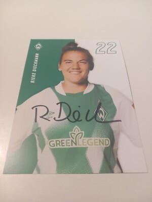 Signed postcard Rieke Dieckmann SV Werder Bremen women New