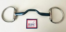 Ported  Eggbutt Blue Sweet Iron Horse Bit Snaffle (UK Stock, Free P & P)