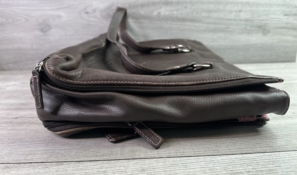 Buxton Maletín de Cuero Genuino Bolso de Hombro Bolso de Mano Laptop Marrón Cremallera Foto 2 de 4