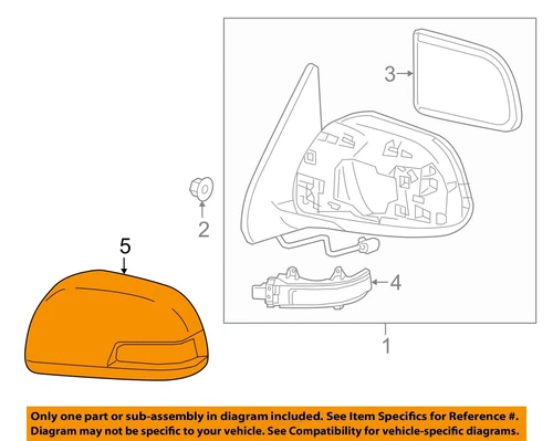 TOYOTA OEM Tacoma Door Side Rear View-Mirror Cover Cap Trim Left 8794504060J0
