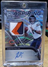 2021 Panini Spectra Justin Fields FOTL Rookie 3color Patch Auto/25 WAVE Aspiring