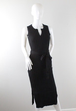 Lulus Women's Small Black Sleeveless Ribbed Bodycon Dress NWT