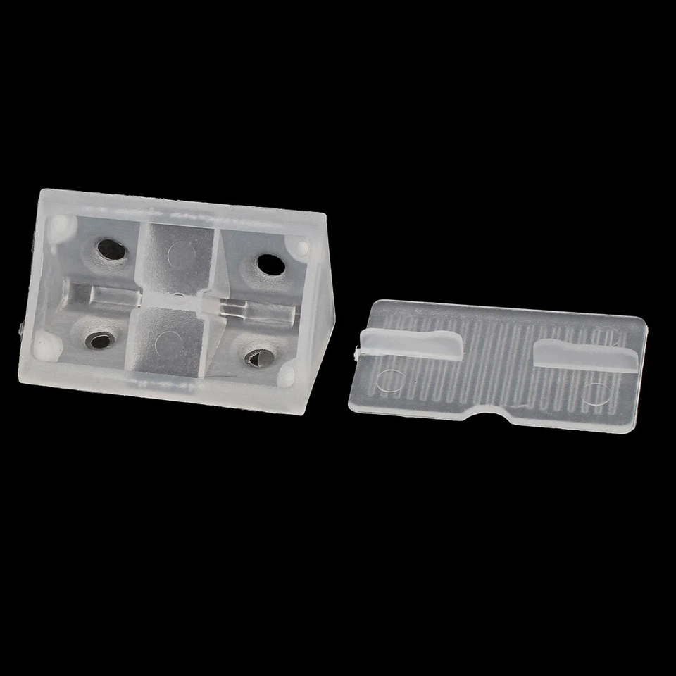 Gabinete plástico 4 orificios Estante Soportes esquina Soportes 48pz - Imagen 2 de 3