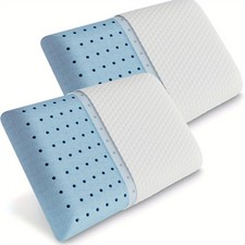 comfortable standard size memory foam pillow 2p