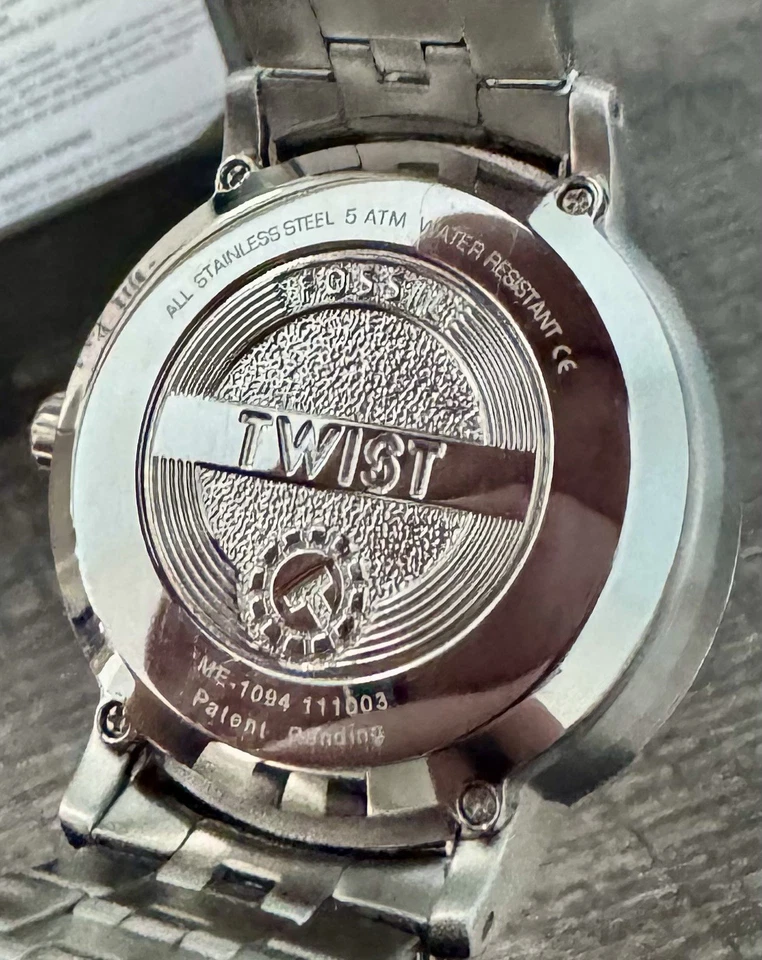 Новые без ценников женские часы ретро OSSIL «TWIST» серебристые ME 1094 - Изображение 3 из 4