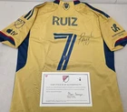 Real Salt Lake PABLO RUIZ Signed Match Used Soccer Jersey 2024 Season GOLD