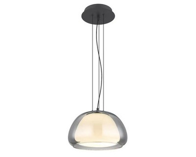 Globo Pendelleuchte Haakon Hängelampe LED anthrazit rauchglas dimmbar Esszimmer