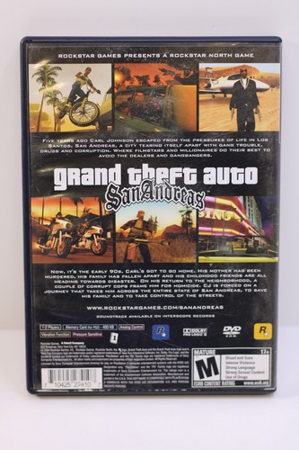 Grand Theft Auto: San Andreas (Sony PlayStation 2, 2004) PS2 - Picture 2 of 6