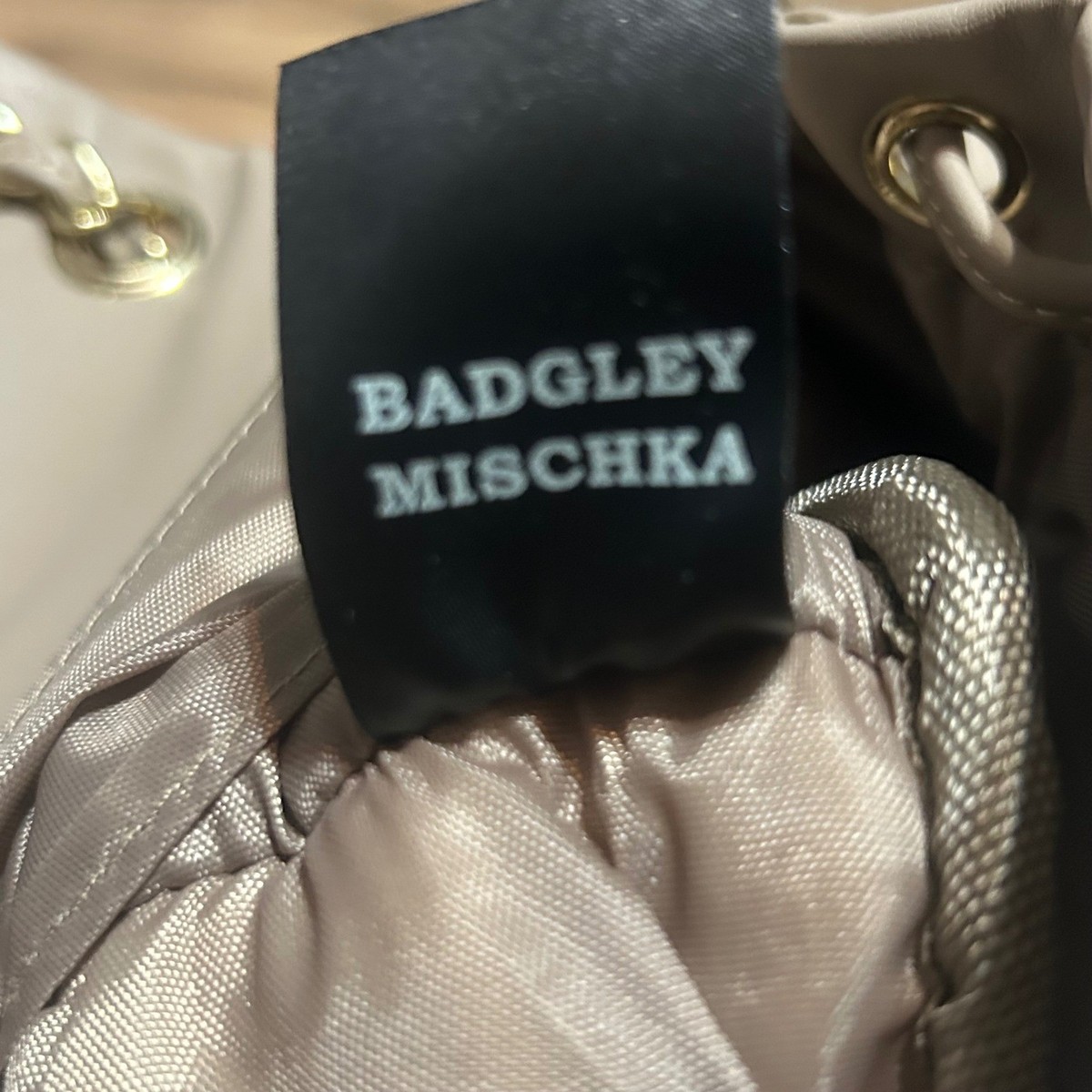 Badgley Mischka Micro Mini Quilted Backpack Vegan Leather 