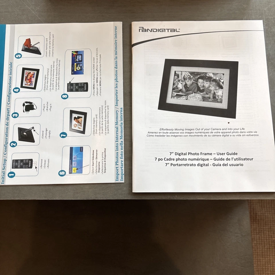 Pandigital 7 Inch Digital Black Photo Frame with Remote (holds 2000 images) - Image 3 of 4