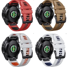 For Garmin Fenix 7X Pro Silicone Strap Two Color Quick Release Watch Strap