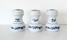 DDR Vintage Ilmenau Henneberg Konvolut Gewürzdose Gewürzstreuer Zwiebelmuster