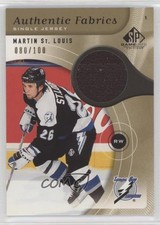 2005 SP Game Used Edition Authentic Fabrics Gold 80/100 Martin St Louis HOF 0uj7