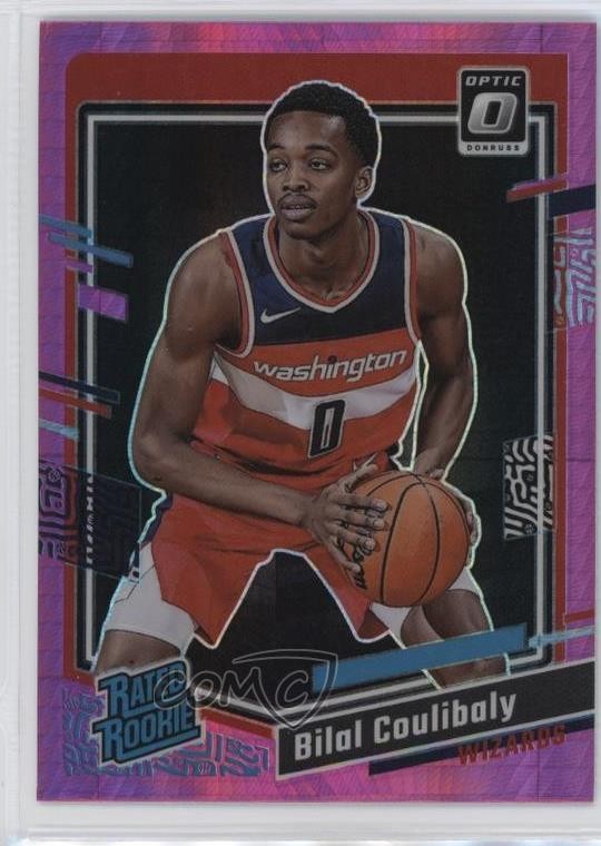 2023 Panini Donruss Optic Rated Rookie Pink Hyper Prizm Bilal Coulibaly #243 kk4