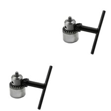 Set of 2 Drill Accessories Adapter Chuck Hand Twisted Adjustable