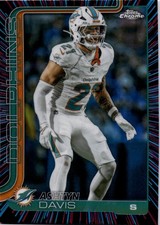 2025 Topps Chrome Football Ashtyn Davis Neon Pulse Refractor