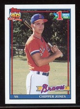 Chipper Jones RC 1991 Topps #333 NM-MT BRAVES HOF