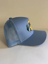 Bass Pro Shops mesh trucker cap in light blue color