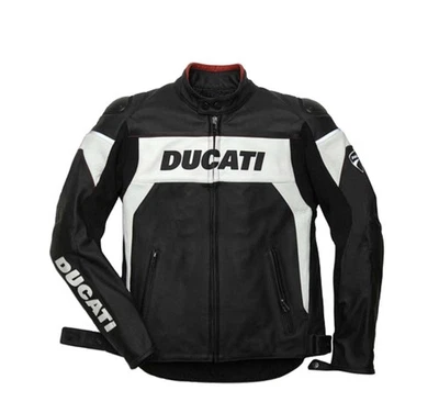 Neue Ducati Motorrad Rennrad Lederjacke, MotoGP Racing Motorbike Lederjacke. - Bild 1 von 4