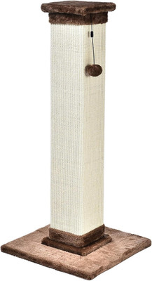 Sturdy Cat Scratching Post for Indoor Cats & Kittens, Classic Single Post with S