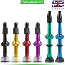Presta Valve Stems for Tubeless Wheel Rims 40mm or 60mm Aluminum Alloy Bike MTB